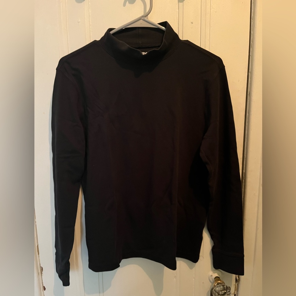 Lands’ End Black Turtleneck Sweater